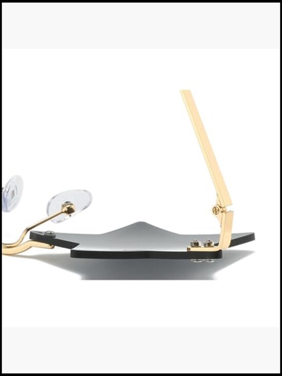 Metal Frame Star Shape Sunglasses UV400 Protection Wrap Around main image 5